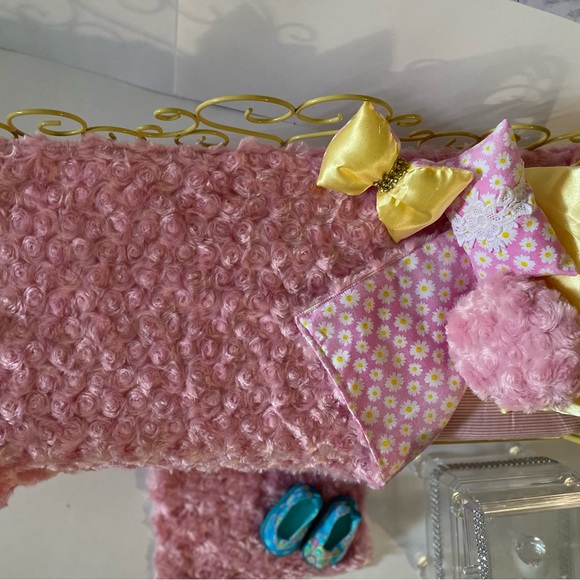 5 piece reversible minky doll bedding set - Picture 5 of 13